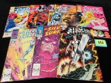 Lot (9) Copper/ Modern Age Silver Surfer Comics