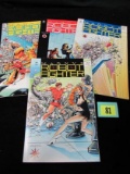 Magnus Robot Fighter #1, 2, 3, 4 Valiant Comics (cards Intact)