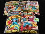 Captain America Early Bronze Age Lot #149, 155, 156, 159, 162, 164.