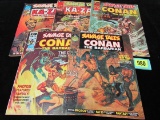 Savage Tales #2, 3, 5, 6, 7 Bronze Age Marvel- Conan/ Ka-zar