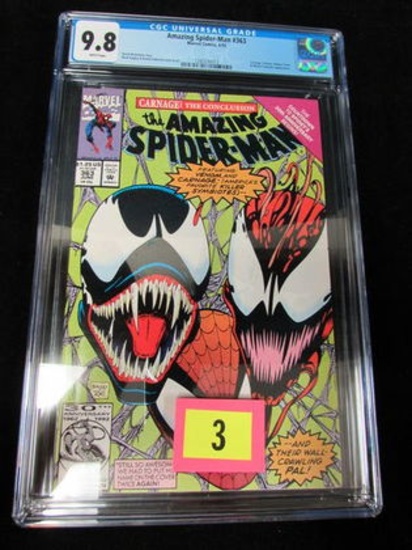 Amazing Spiderman #363 (1992) Early Carnage/ Venom Cover Cgc 9.8