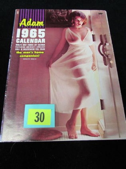 Adam Magazine (1965) Fold Out Pin-up Calandar
