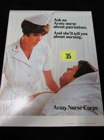 Vietnam War Nurses Recruiting Standee