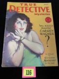 1930 True Detective Mysteries Magazine (girl Bondage Cover)