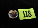 1940's Pep Cereal Superman Pinback Pin