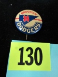 1940's Brooklyn Dodgers Metal Pinback Button (1 1/8