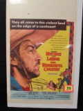 1959 Western Movie Window Card- Wonderful Country (robert Mitchum)