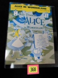 1951 Walt Disney Alice In Wonderland Sheet Music