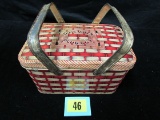 Antique Dixie Queen Cut Plug Tobacco Lunch Pail Stlye Tin