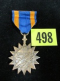 Wwi Us Air Medal (early Wrap Brooch Type)