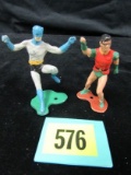 1966 Ideal Batman & Robin Playset Figures