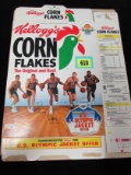 1992 Kelloggs Corn Flakes Us Olympic Basketball Unfolded Cereal Box