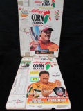 (2) Early 1990's Terry Labonte Unfolded Kelloggs Corn Flakes Cereal Boxes