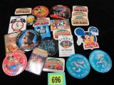 Lot (19) 1990's Disney Related Pins/ Buttons