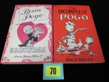 1960 Beau Pogo & 1954 The Incompleat Pogo 1st Print Walt Kelly Softcover Books
