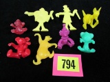 Lot Vintage 1960's/70's Cereal Premium Figures, Poon/bowl Riders, Etc