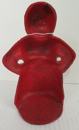Antique Cast Iron Black Americana Mammy Door Stop Hubley Art