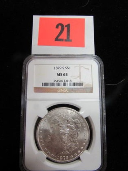 1879-s Morgan Dollar Ngc Ms63