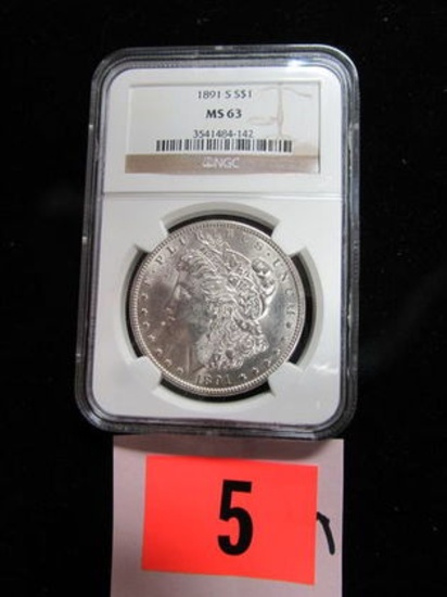 1891-s Morgan Dollar Ngc Ms63