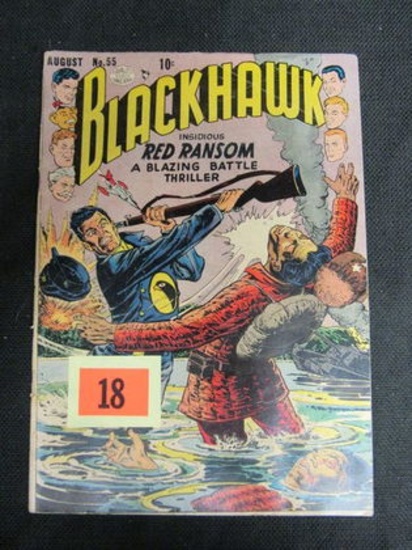 Blackhawk #55/1952/korean War Cover.