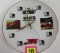 Vintage White Farm Equipment Electric Plate Clock, NOS