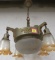 Antique Victorian Ceiling Light Fixture w/ Original Glass globes