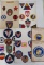 Collection of 35 US Military Patches on Cards, Mostly WWII
