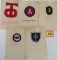 Group of (5) WWI Military Patches and Cards