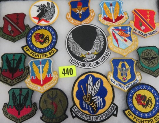 Lot of (16) United States Air Force Squadron Patches