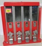 Antique Art Deco AM Co. Coin Op 1 Cent Vending Machine