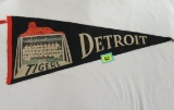 Vintage 1960 Detroit Tigers Photo Pennant