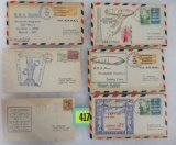 Lot of (6) 1930s U.S.S. Macon Zepplin Cover Envelopes