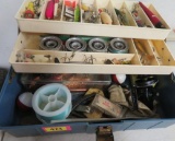 Estate Found Vintage Tackle Box w/ Contents