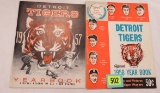 Rare 1957 & 1958 Detroit Tigers Yearbooks
