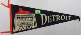 Vintage 1960 Detroit Tigers Photo Pennant