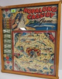 Vintage 1950s Hopalong Cassidy Shadow Box Framed Board Game