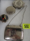 Collection of Vintage Ladies Compacts Includes Sterling Silver