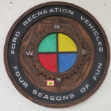 Ford Recreational Vehicles Four Seasons of Fun Advertising Sign