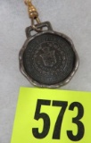 Antique 1916 Cadillac Motor Co 10 Year Service Award Watch Fob