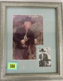 Framed Color Photo of Hopalong Cassidy w/ 4
