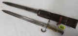 Antique WWI Solingen Argentine 1891 Mauser Bayonet w/ Scabbard