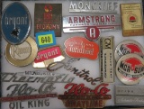 Collection of 16 Vintage Furnace or Heating Emblem Badges