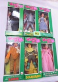 Set of (6) 1970s Mego Wizard of Oz Figures In Original Boxes