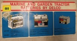Vintage Delco Marine & Garden Tractor Display Rack Sign