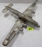 Vintage 1940s Marx Pan America Pressed Steel Airplane