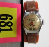 Vintage Hopalong Cassidy Character Wrst Watch