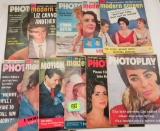 Lot of (11) Vintage 1950s-60s Photoplay / Movie Magazines, Inc. Several Liz Taylor