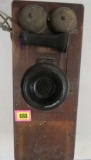 Antique GE Wall Mount Box Style Telephone
