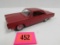 Vintage 1967 Plymouth Fury Promo Car Red