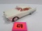 Vintage 1958 Cadillac Sixty Special Promo Car White/ Pink Interior